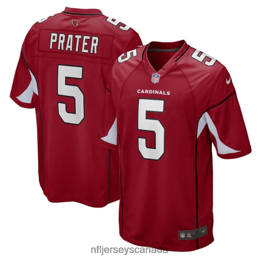 Men Arizona Cardinals Matt Prater Nike Cardinal Game Jersey Clothing NFL TBXFR64561