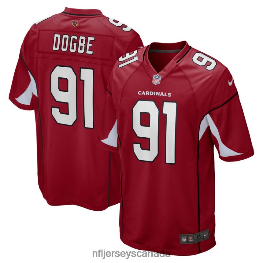 Men Arizona Cardinals Michael Dogbe Nike Cardinal Game Jersey Clothing NFL TBXFR65800