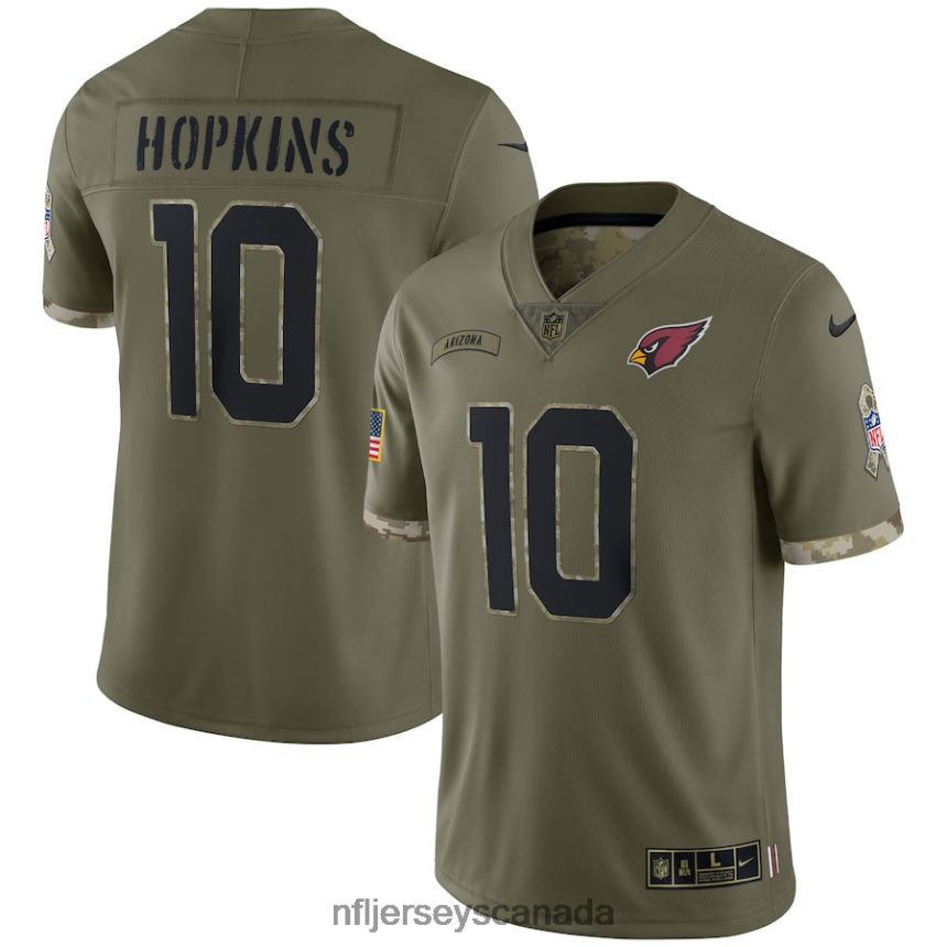 Men Arizona Cardinals Nike Olive 2022 Salute To Service Limited Jersey Clothing NFL TBXFR63337