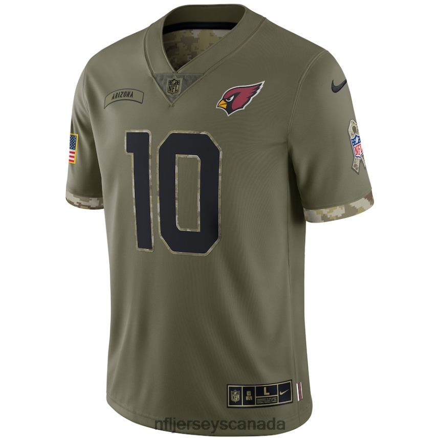 Men Arizona Cardinals Nike Olive 2022 Salute To Service Limited Jersey Clothing NFL TBXFR63337