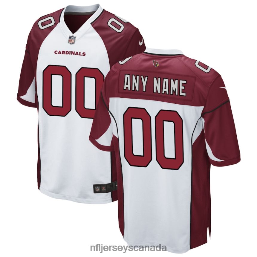 Men Arizona Cardinals Nike White Custom Game Jersey Clothing NFL TBXFR61994