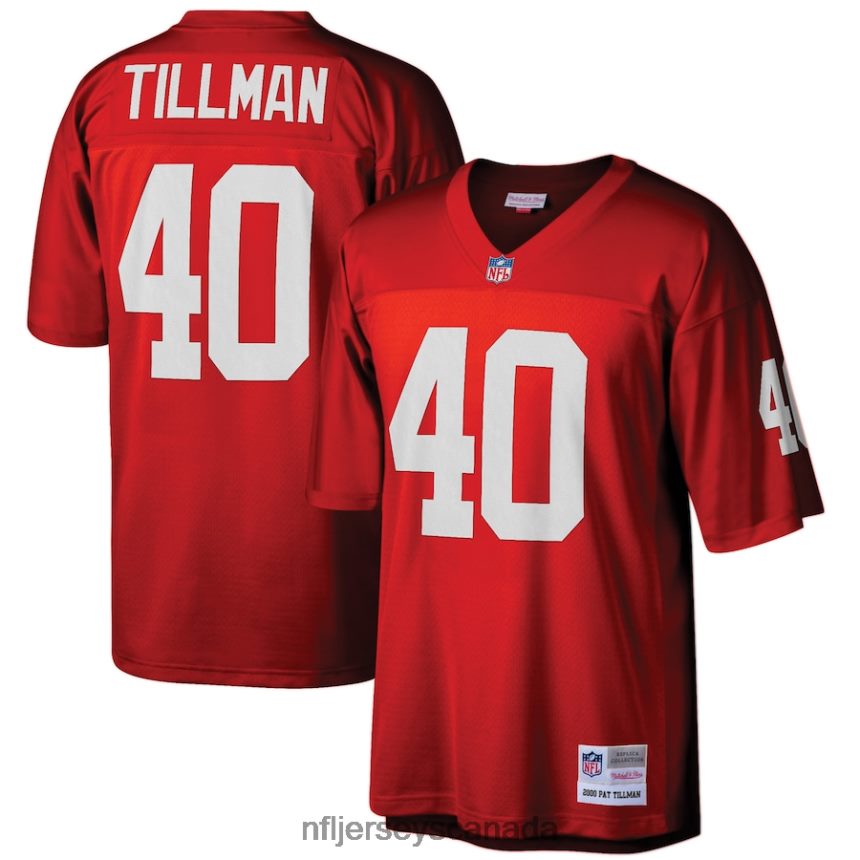 Men Arizona Cardinals Pat Tillman Mitchell  Ness Cardinal Big  Tall 2000 Retired Player Replica Jersey Clothing NFL TBXFR62136