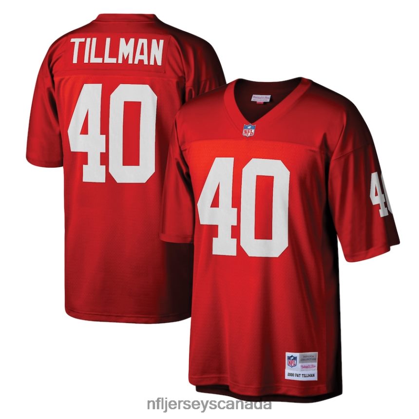 Men Arizona Cardinals Pat Tillman Mitchell  Ness Cardinal Legacy Replica Jersey Clothing NFL TBXFR63108