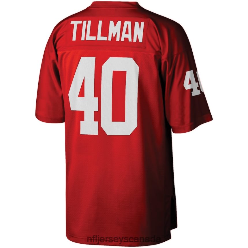 Men Arizona Cardinals Pat Tillman Mitchell  Ness Cardinal Retired Player Legacy Replica Jersey Clothing NFL TBXFR64934