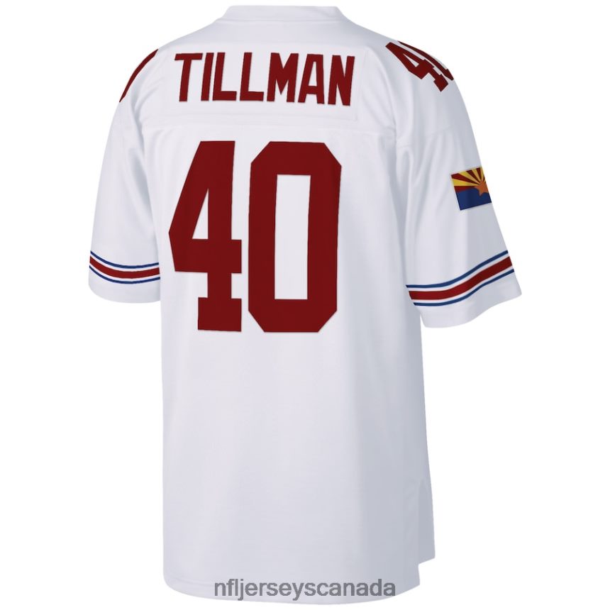 Men Arizona Cardinals Pat Tillman Mitchell  Ness White Big  Tall 2000 Retired Player Replica Jersey Clothing NFL TBXFR62014