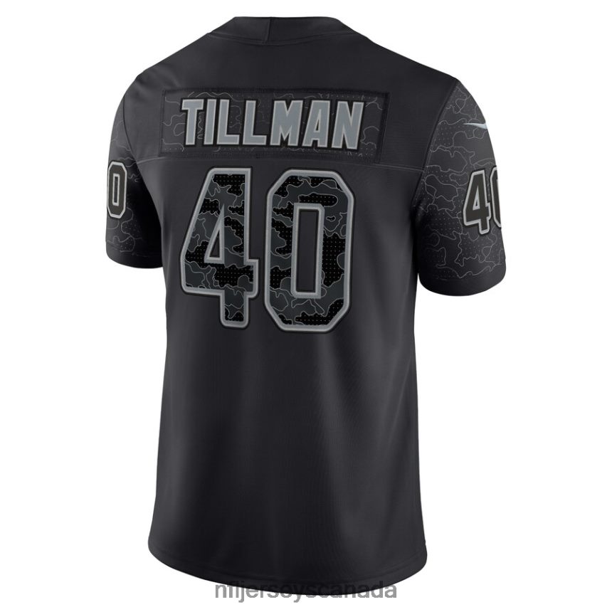 Men Arizona Cardinals Pat Tillman Nike Black Retired Player RFLCTV Limited Jersey Clothing NFL TBXFR63604