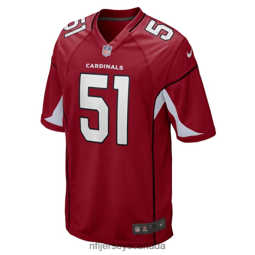 Men Arizona Cardinals Tanner Vallejo Nike Cardinal Game Jersey Clothing NFL TBXFR63535