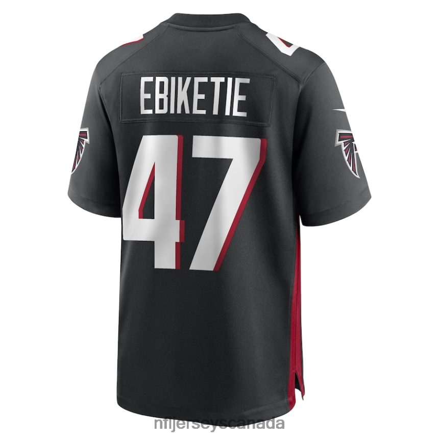 Men Arnold Ebiketie Atlanta Falcons Nike Black Game Player Jersey Clothing NFL TBXFR67008