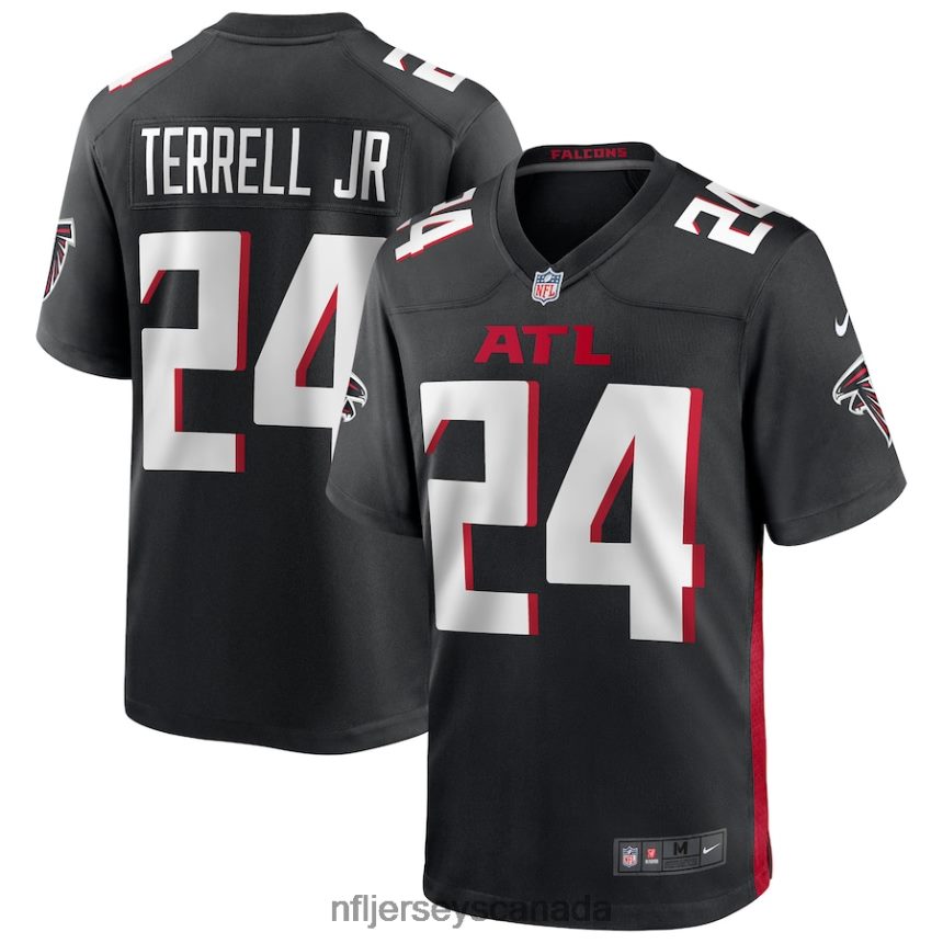 Men Atlanta Falcons AJ Terrell Jr Nike Black Player Game Jersey Clothing NFL TBXFR61365