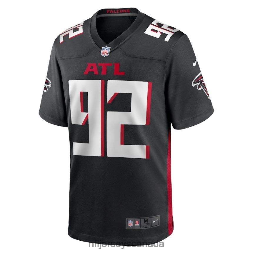 Men Atlanta Falcons Adetokunbo Ogundeji Nike Black Game Jersey Clothing NFL TBXFR66745