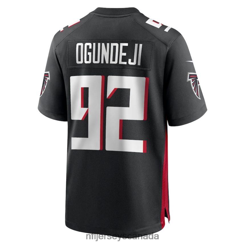 Men Atlanta Falcons Adetokunbo Ogundeji Nike Black Game Jersey Clothing NFL TBXFR66745