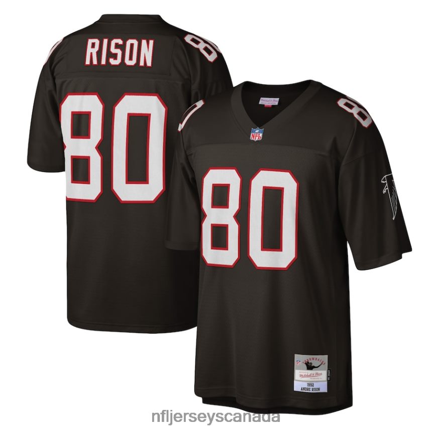Men Atlanta Falcons Andre Rison Mitchell  Ness Black Legacy Replica Jersey Clothing NFL TBXFR62372