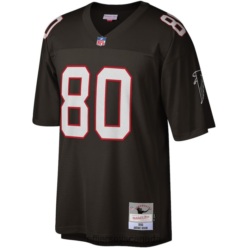 Men Atlanta Falcons Andre Rison Mitchell  Ness Black Legacy Replica Jersey Clothing NFL TBXFR62372
