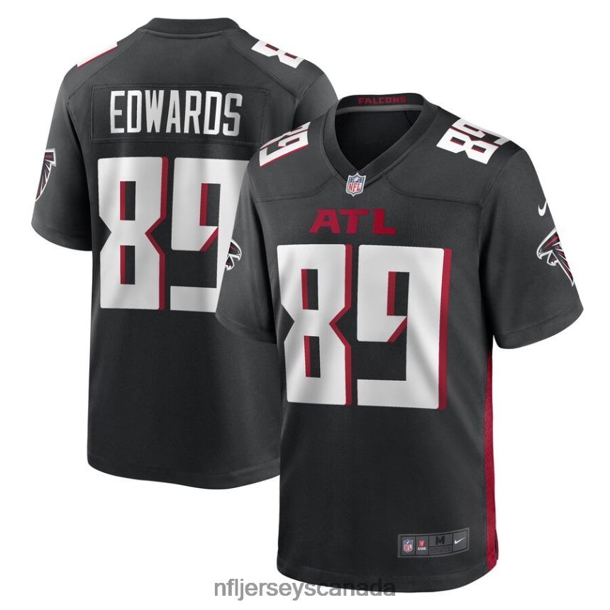 Men Atlanta Falcons Bryan Edwards Nike Black Game Player Jersey Clothing NFL TBXFR66123