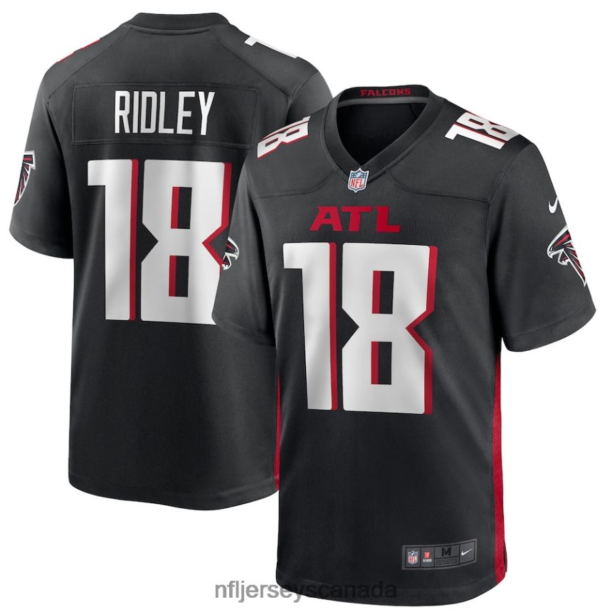 Men Atlanta Falcons Calvin Ridley Nike Black Game Player Jersey Clothing NFL TBXFR6668