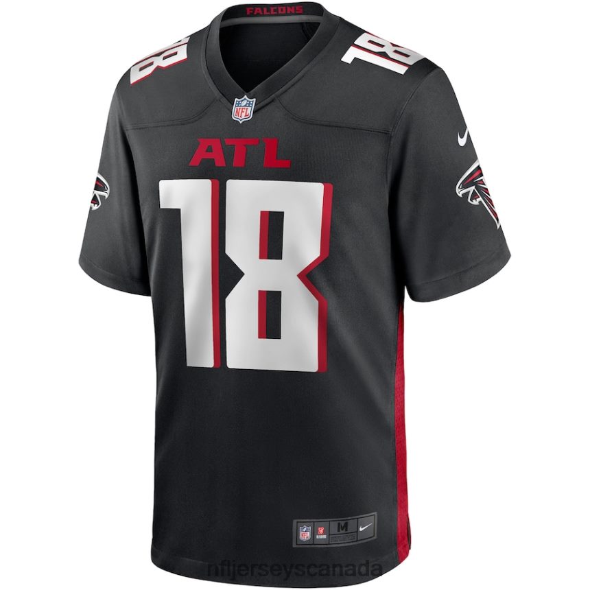 Men Atlanta Falcons Calvin Ridley Nike Black Game Player Jersey Clothing NFL TBXFR6668