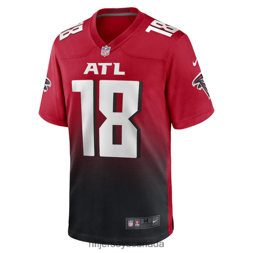Men Atlanta Falcons Calvin Ridley Nike Red Game Jersey Clothing NFL TBXFR61091