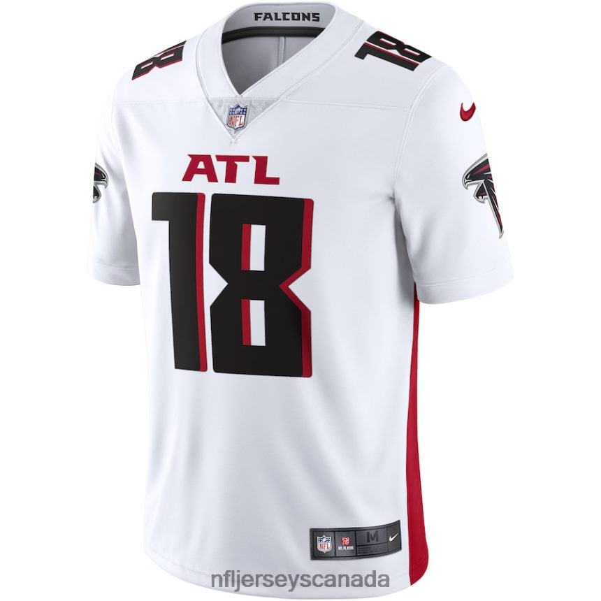 Men Atlanta Falcons Calvin Ridley Nike White Vapor Limited Jersey Clothing NFL TBXFR64949