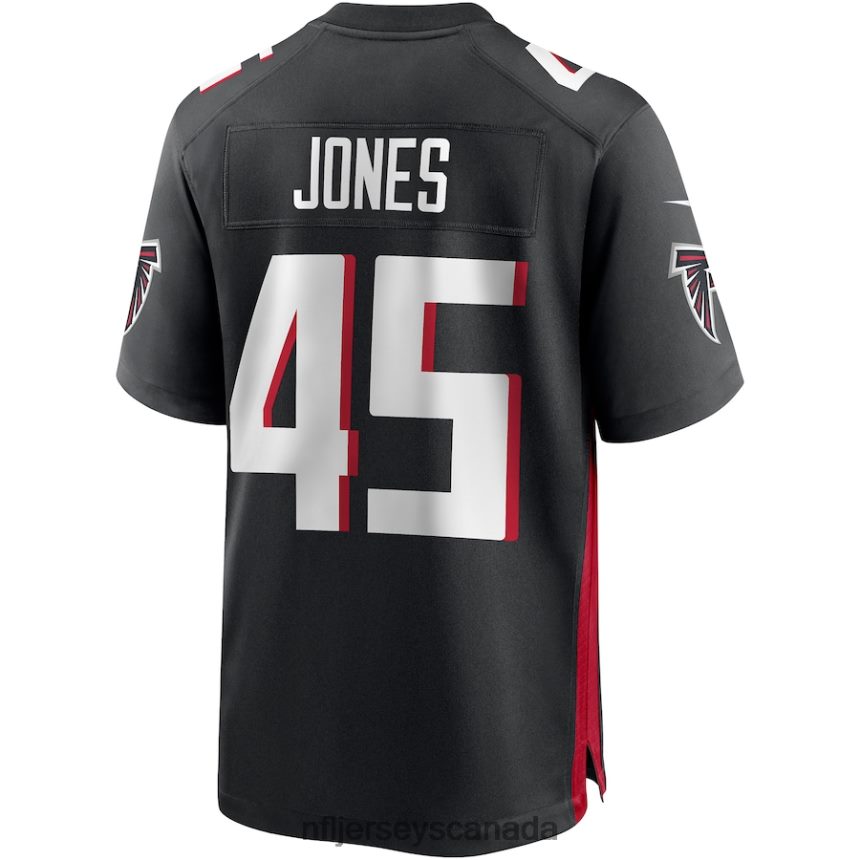 Men Atlanta Falcons Deion Jones Nike Black Game Player Jersey Clothing NFL TBXFR64240