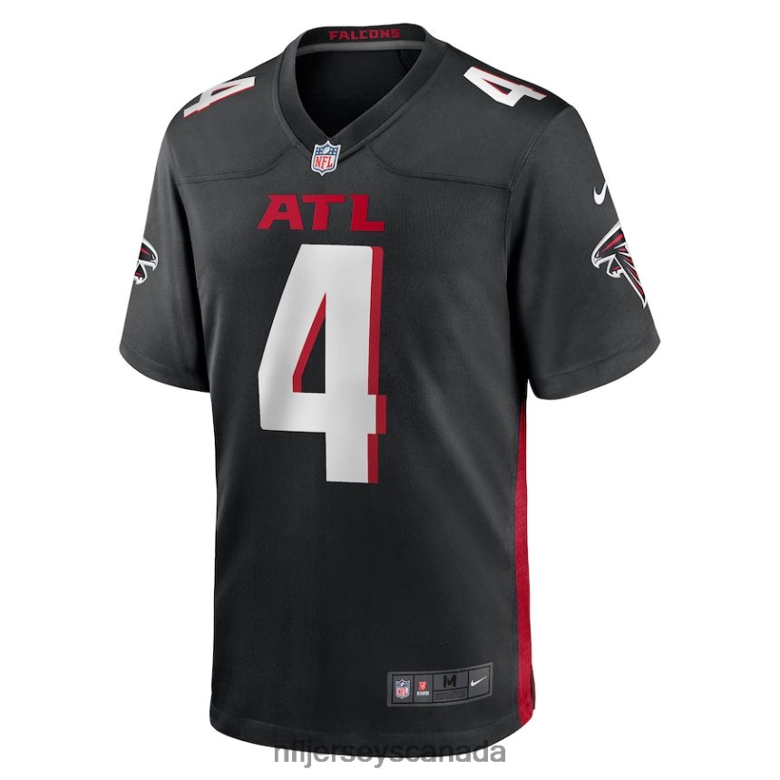 Men Atlanta Falcons Desmond Ridder Nike Black Player Game Jersey Clothing NFL TBXFR6274