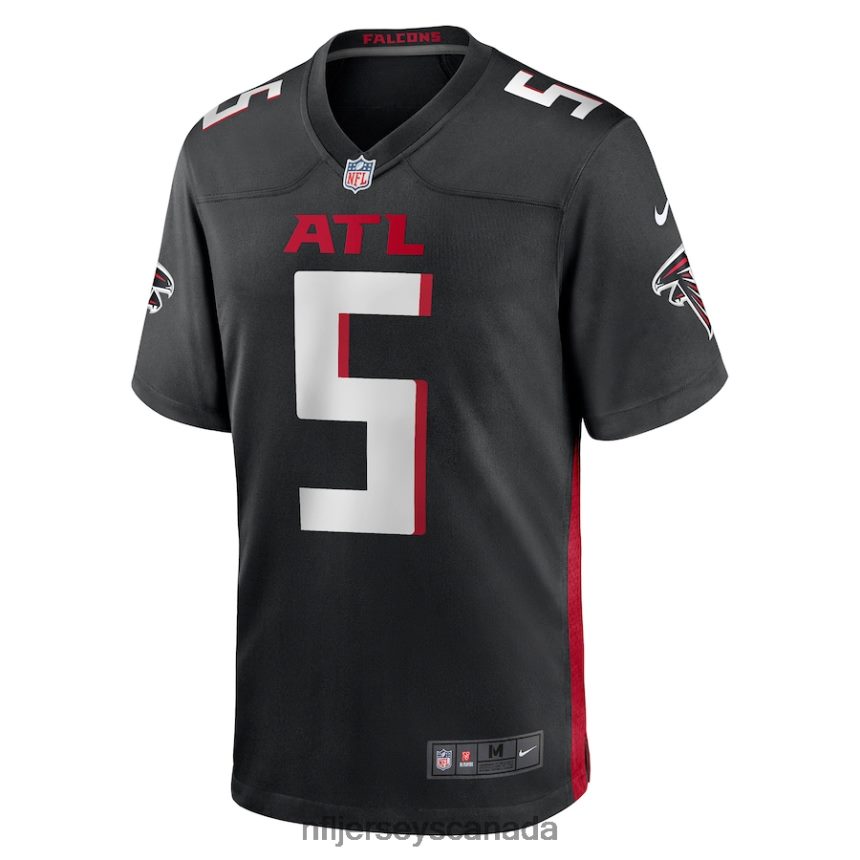 Men Atlanta Falcons Drake London Nike Black Player Game Jersey Clothing NFL TBXFR6797