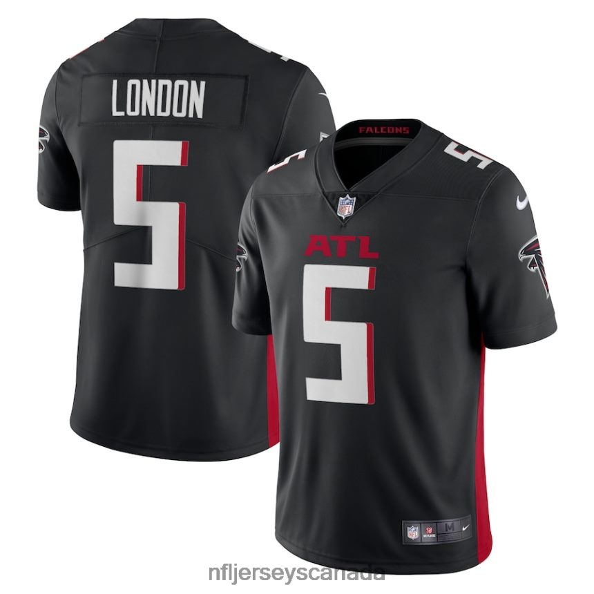 Men Atlanta Falcons Drake London Nike Black Vapor Limited Jersey Clothing NFL TBXFR6458