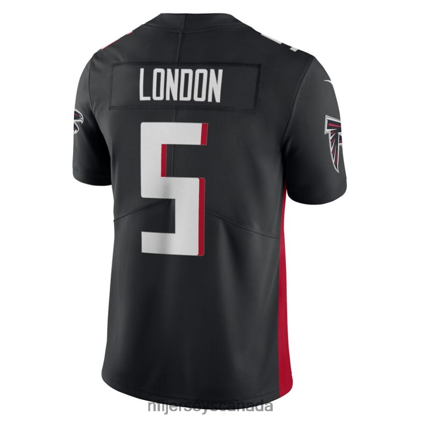Men Atlanta Falcons Drake London Nike Black Vapor Limited Jersey Clothing NFL TBXFR6458