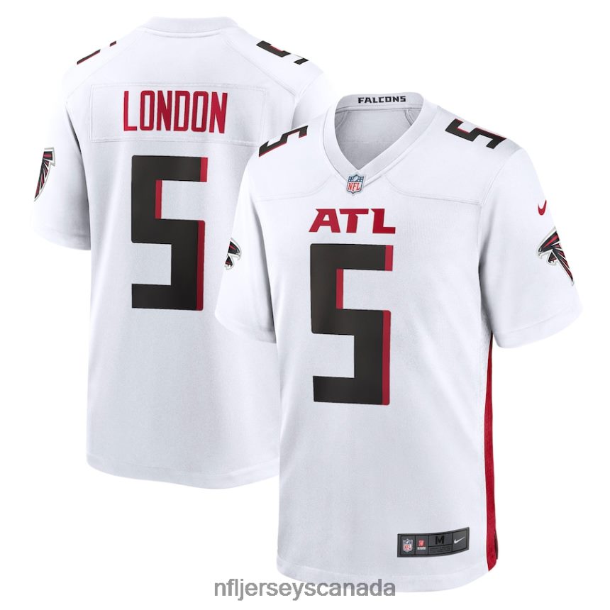 Men Atlanta Falcons Drake London Nike White Away Game Player Jersey Clothing NFL TBXFR6705