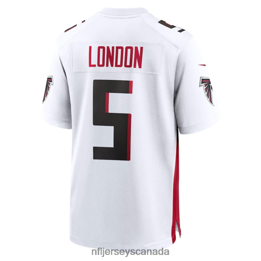Men Atlanta Falcons Drake London Nike White Away Game Player Jersey Clothing NFL TBXFR6705
