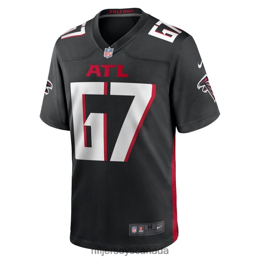 Men Atlanta Falcons Drew Dalman Nike Black Game Jersey Clothing NFL TBXFR64451