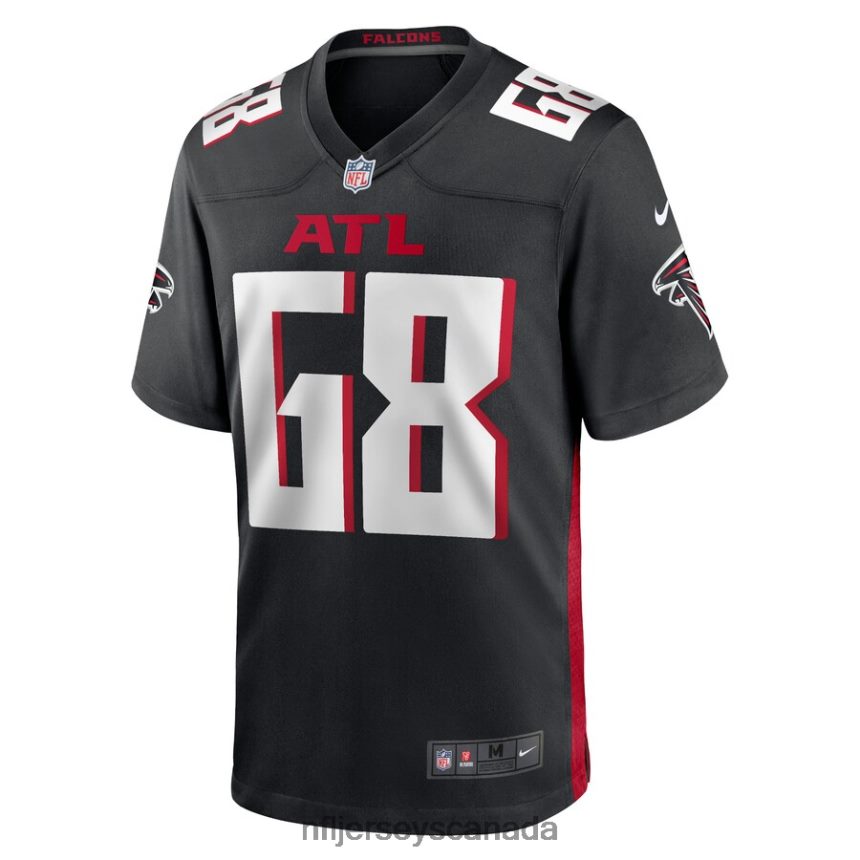 Men Atlanta Falcons Elijah Wilkinson Nike Black Game Jersey Clothing NFL TBXFR65880