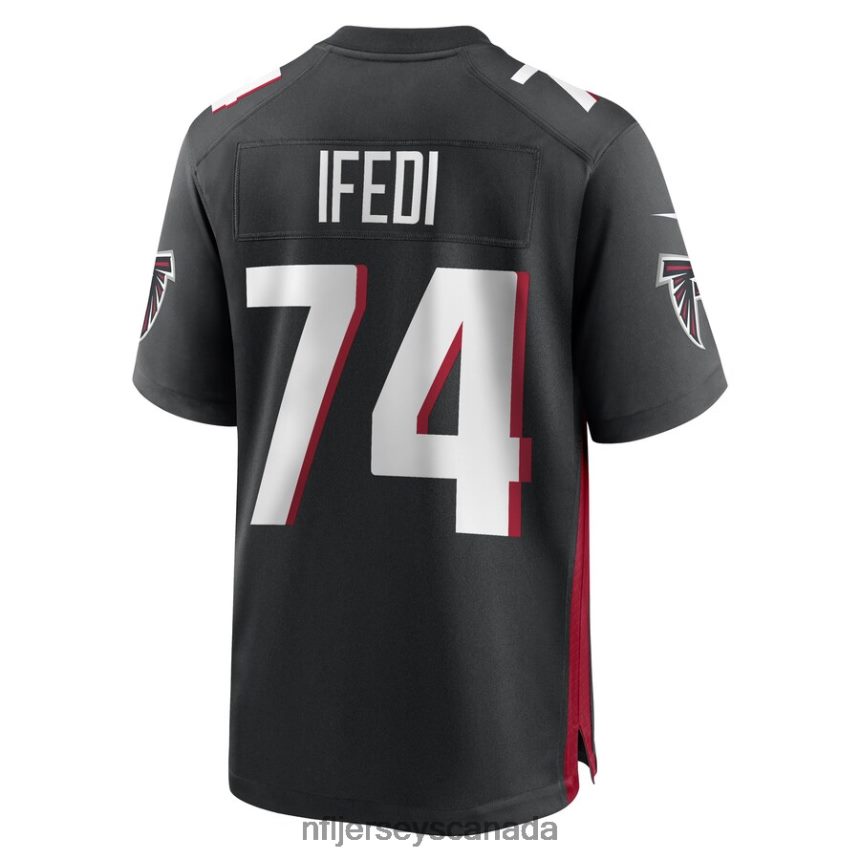 Men Atlanta Falcons Germain Ifedi Nike Black Game Player Jersey Clothing NFL TBXFR66618