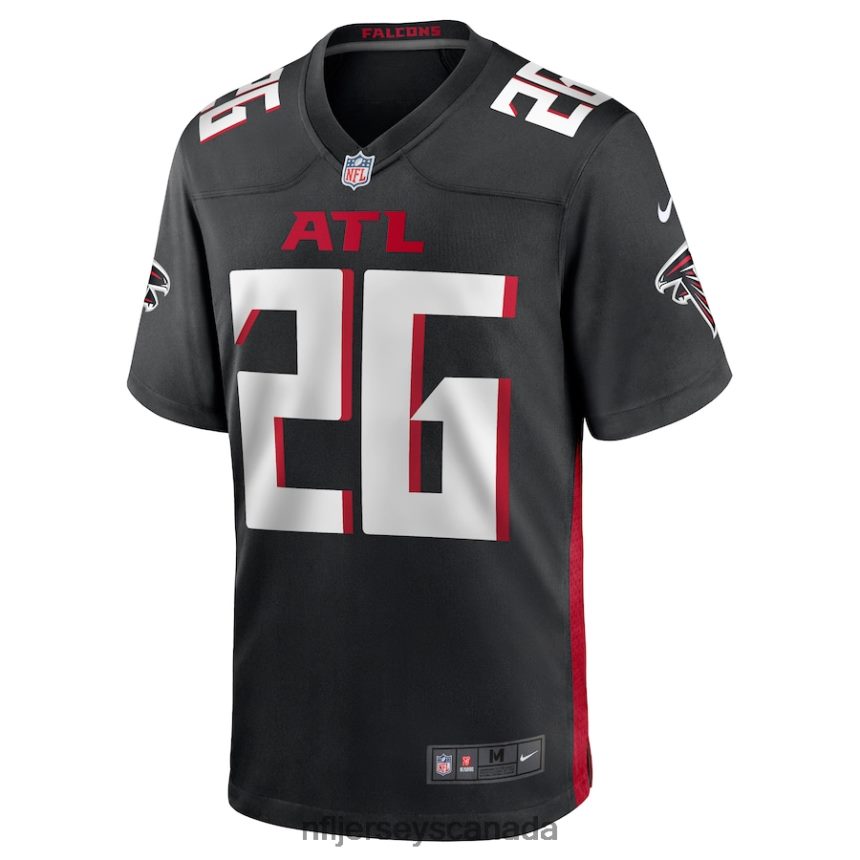 Men Atlanta Falcons Isaiah Oliver Nike Black Game Jersey Clothing NFL TBXFR62669