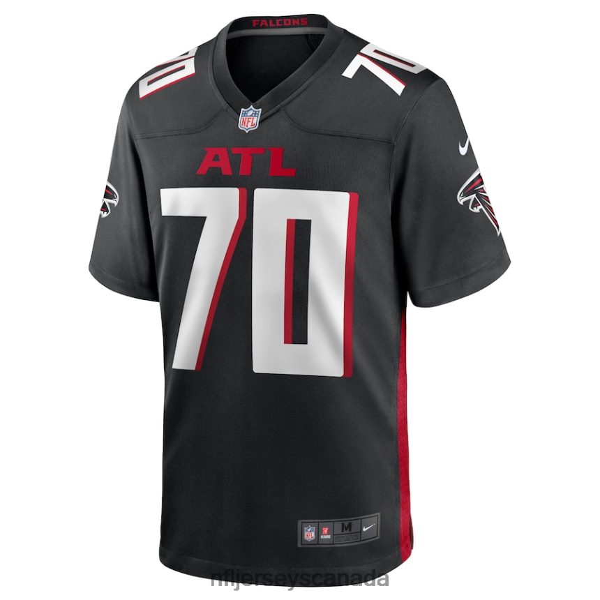 Men Atlanta Falcons Jake Matthews Nike Black Game Jersey Clothing NFL TBXFR62876