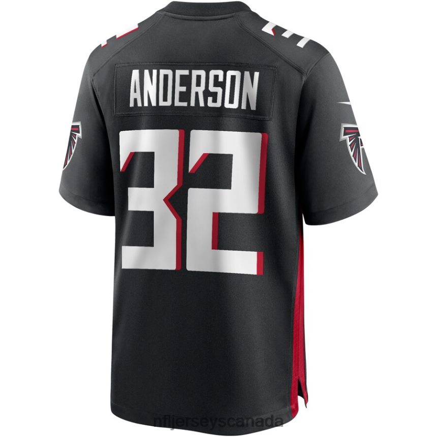 Men Atlanta Falcons Jamal Anderson Nike Black Game Retired Player Jersey Clothing NFL TBXFR65546