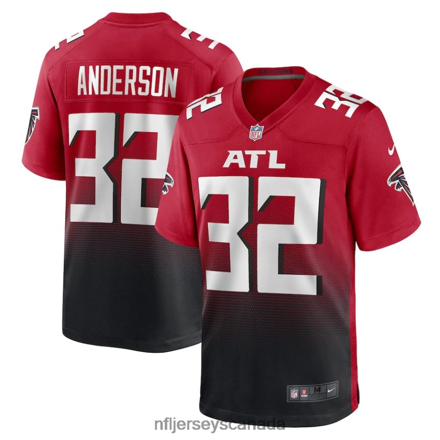 Men Atlanta Falcons Jamal Anderson Nike Red Retired Player Alternate Game Jersey Clothing NFL TBXFR64205