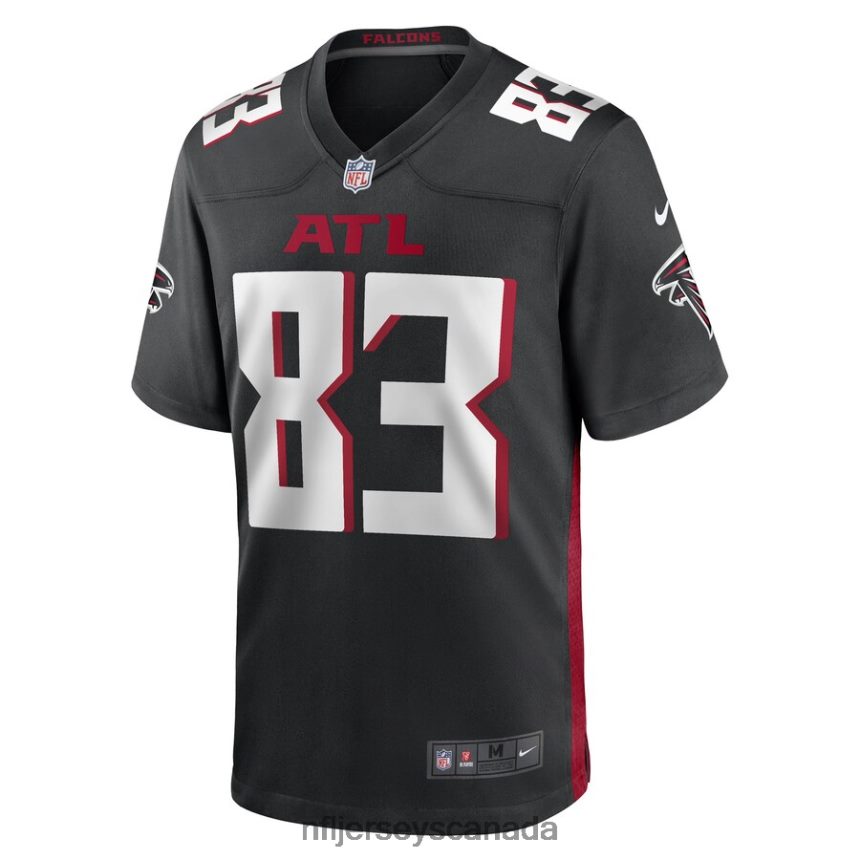 Men Atlanta Falcons Jared Bernhardt Nike Black Game Player Jersey Clothing NFL TBXFR65769
