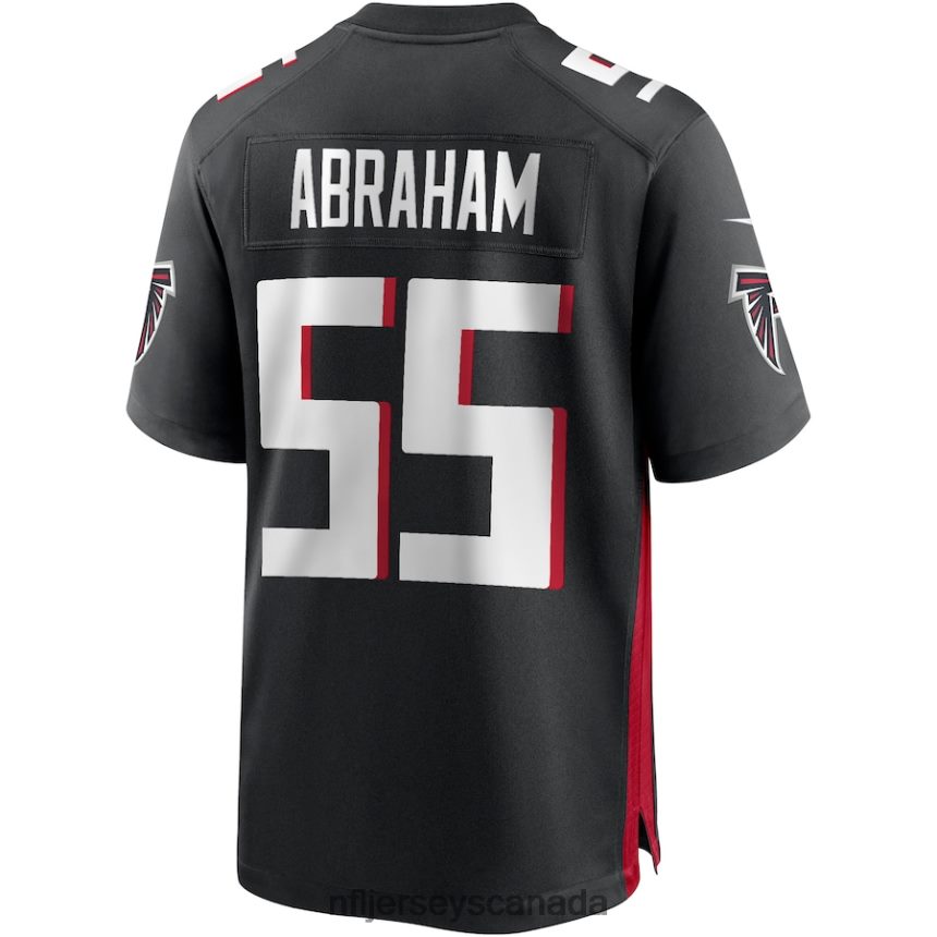 Men Atlanta Falcons John Abraham Nike Black Game Retired Player Jersey Clothing NFL TBXFR64532