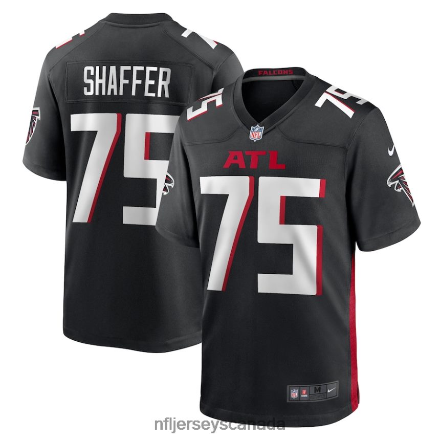 Men Atlanta Falcons Justin Shaffer Nike Black Player Game Jersey Clothing NFL TBXFR64740