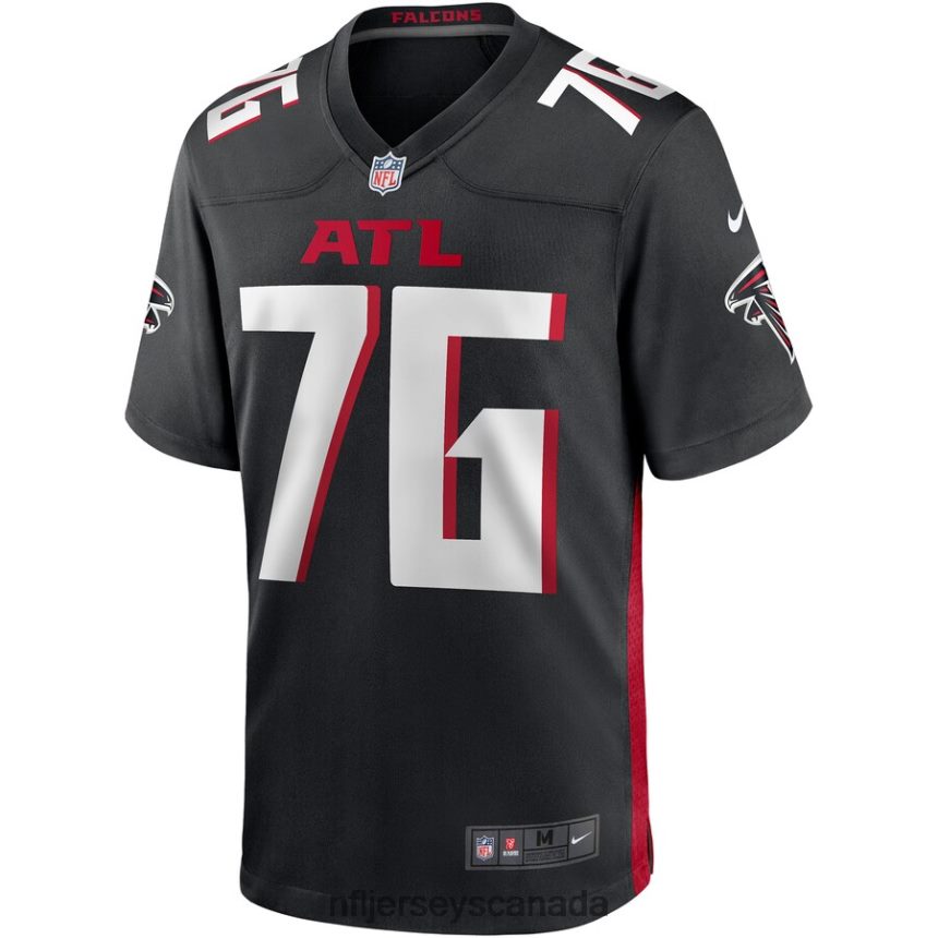 Men Atlanta Falcons Kaleb McGary Nike Black Game Jersey Clothing NFL TBXFR67073