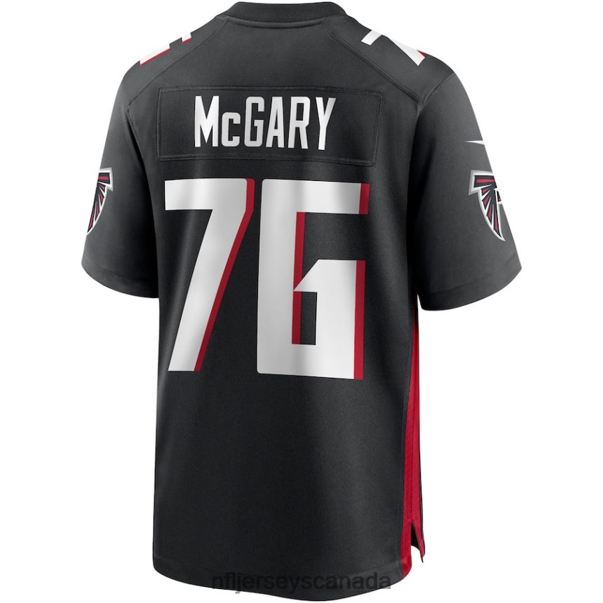 Men Atlanta Falcons Kaleb McGary Nike Black Game Jersey Clothing NFL TBXFR67073