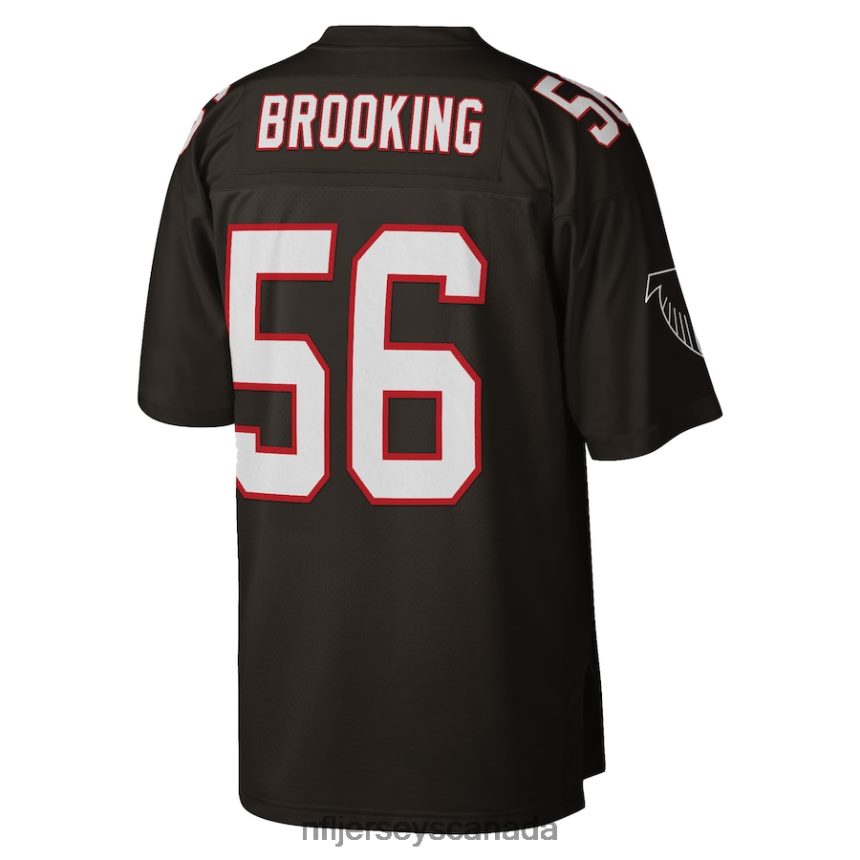 Men Atlanta Falcons Keith Brooking Mitchell  Ness Black Retired Player Legacy Replica Jersey Clothing NFL TBXFR65541