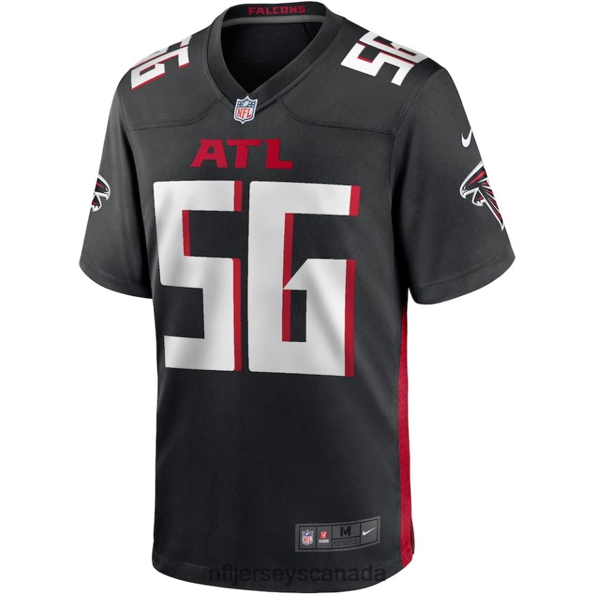 Men Atlanta Falcons Keith Brooking Nike Black Game Retired Player Jersey Clothing NFL TBXFR64748