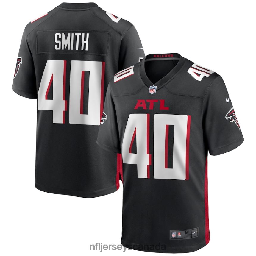 Men Atlanta Falcons Keith Smith Nike Black Game Jersey Clothing NFL TBXFR66430