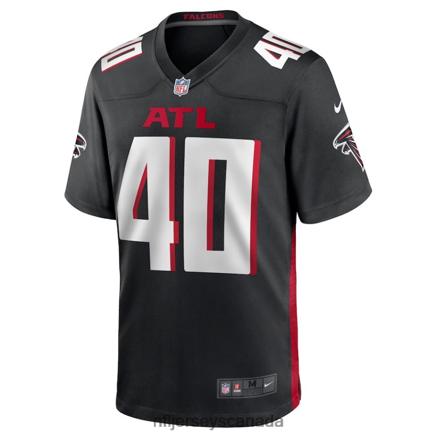 Men Atlanta Falcons Keith Smith Nike Black Game Jersey Clothing NFL TBXFR66430