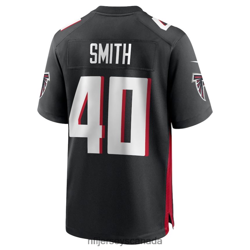 Men Atlanta Falcons Keith Smith Nike Black Game Jersey Clothing NFL TBXFR66430