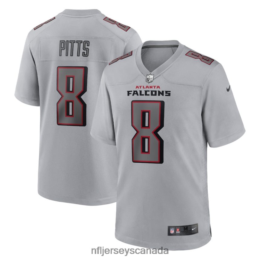 Men Atlanta Falcons Kyle Pitts Nike Gray Atmosphere Fashion Game Jersey Clothing NFL TBXFR61461