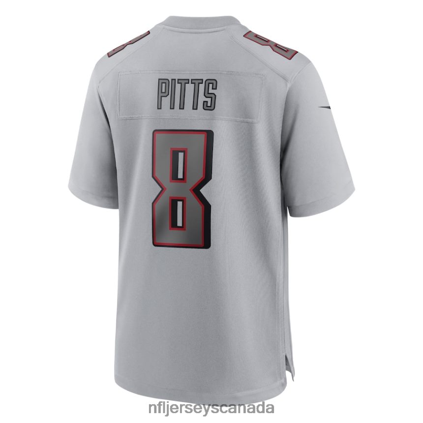 Men Atlanta Falcons Kyle Pitts Nike Gray Atmosphere Fashion Game Jersey Clothing NFL TBXFR61461