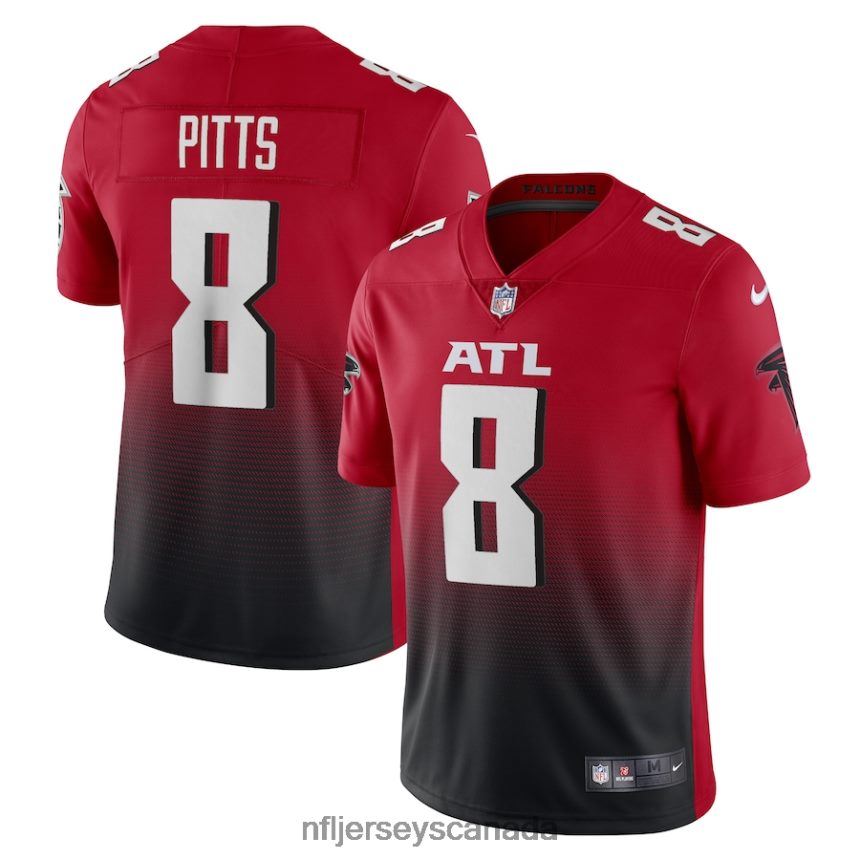Men Atlanta Falcons Kyle Pitts Nike Red Alternate 2 Vapor Limited Jersey Clothing NFL TBXFR63897