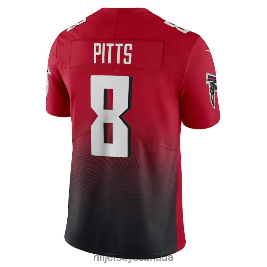 Men Atlanta Falcons Kyle Pitts Nike Red Alternate 2 Vapor Limited Jersey Clothing NFL TBXFR63897